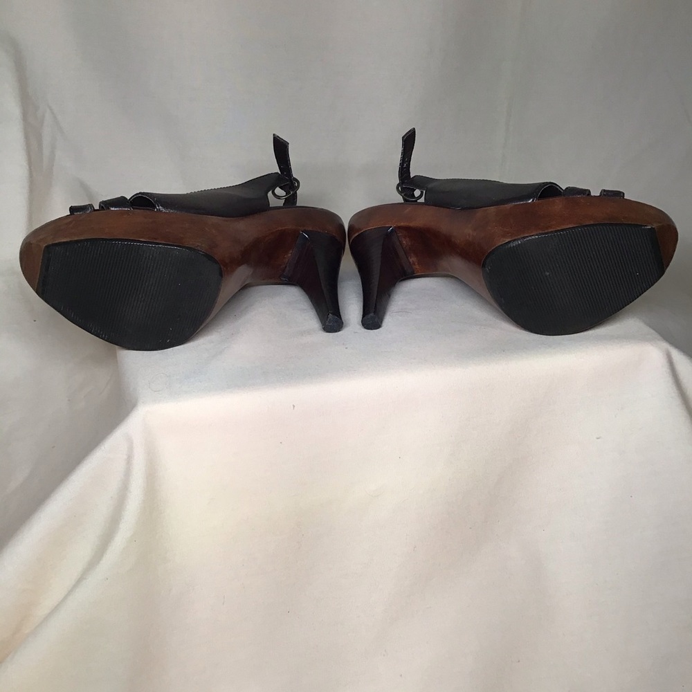 Steve Madden wood platform slingback heels size 7 - Picture 4 of 6